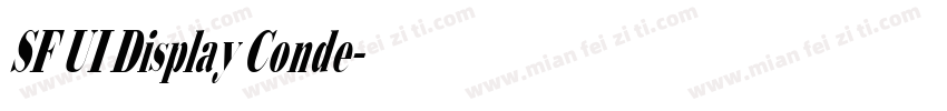 SF UI Display Conde字体转换